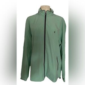 New LinkSoul Size L Men’s Windbreaker Color Aloe Full Zip style  LS339